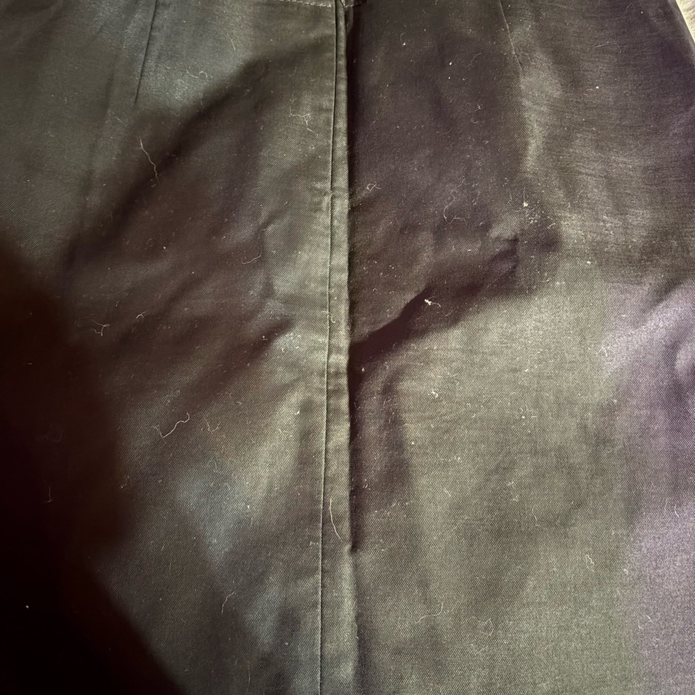 LOFT Black Pencil Skirt with Front Seam Detail - Picture 3 of 4